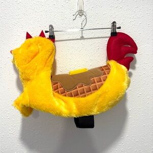 Yellow Chicken‎ waffles Dog Costume M